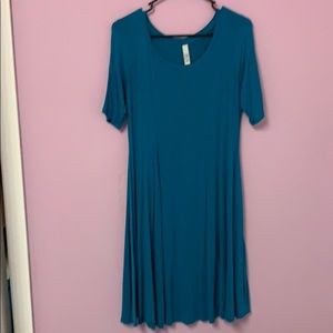 Knee length knit dress